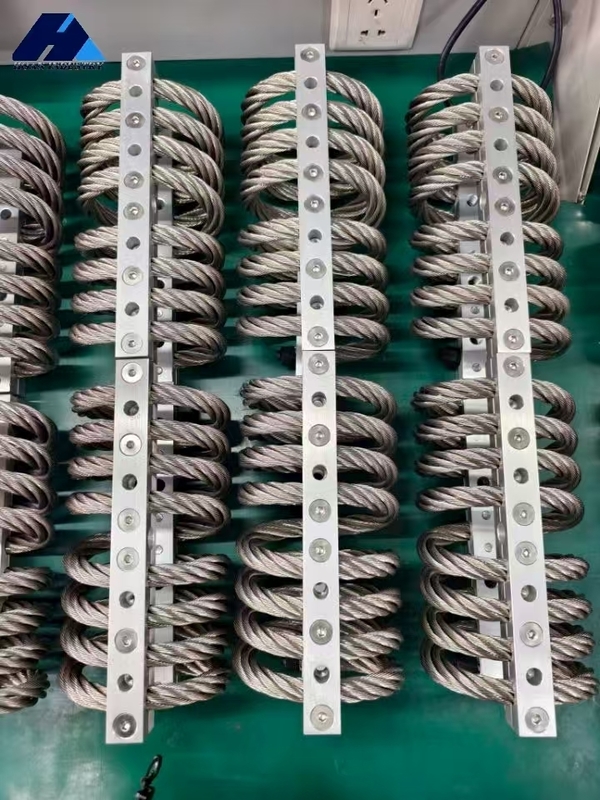 JGX-2228A-665A โครงสร้างทางกลแผ่นรองรับคู่สำหรับตัวแยกการสั่นสะเทือน เพื่อการกระจายน้ำหนักบรรทุกและการดูดซับพลังงานที่ดีที่สุด
