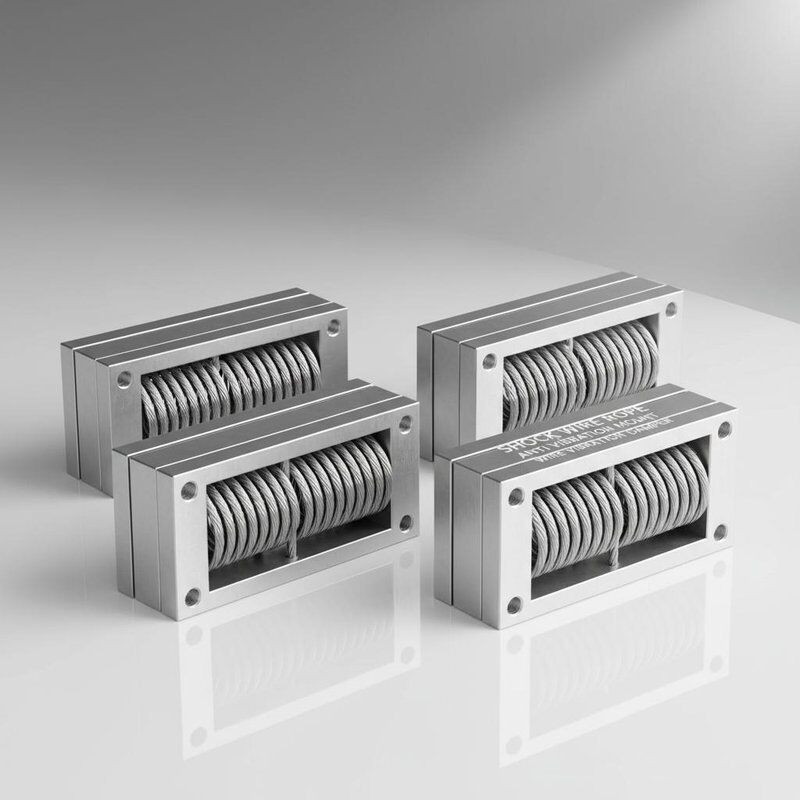 สลิงสแตนเลสสตีลพร้อมรับน้ำหนักสถิตสูงสุด 370 กก. สำหรับการหน่วงแรงกระแทกและการสั่นสะเทือนในทะเล